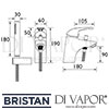 Bristan Java 1 Hole Bath Shower Mixer Dimensions